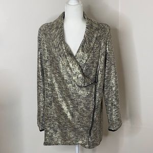 Stella&Dot Metallic Moto Jacket